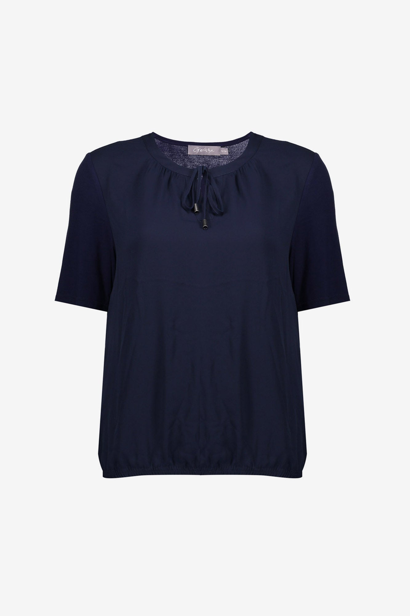Geisha top met knit achterzijde