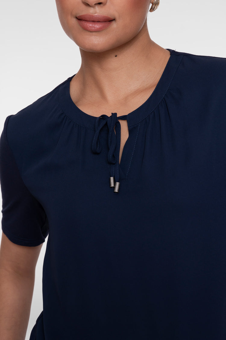 Geisha top met knit achterzijde