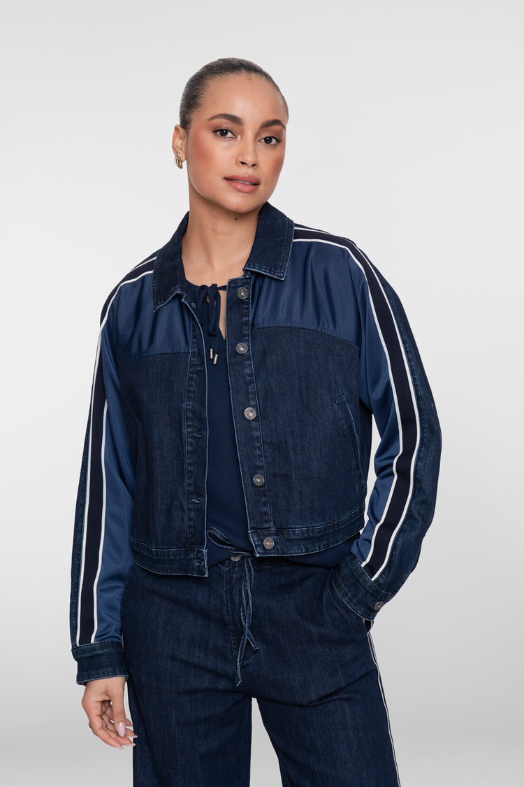 Geisha top met knit achterzijde