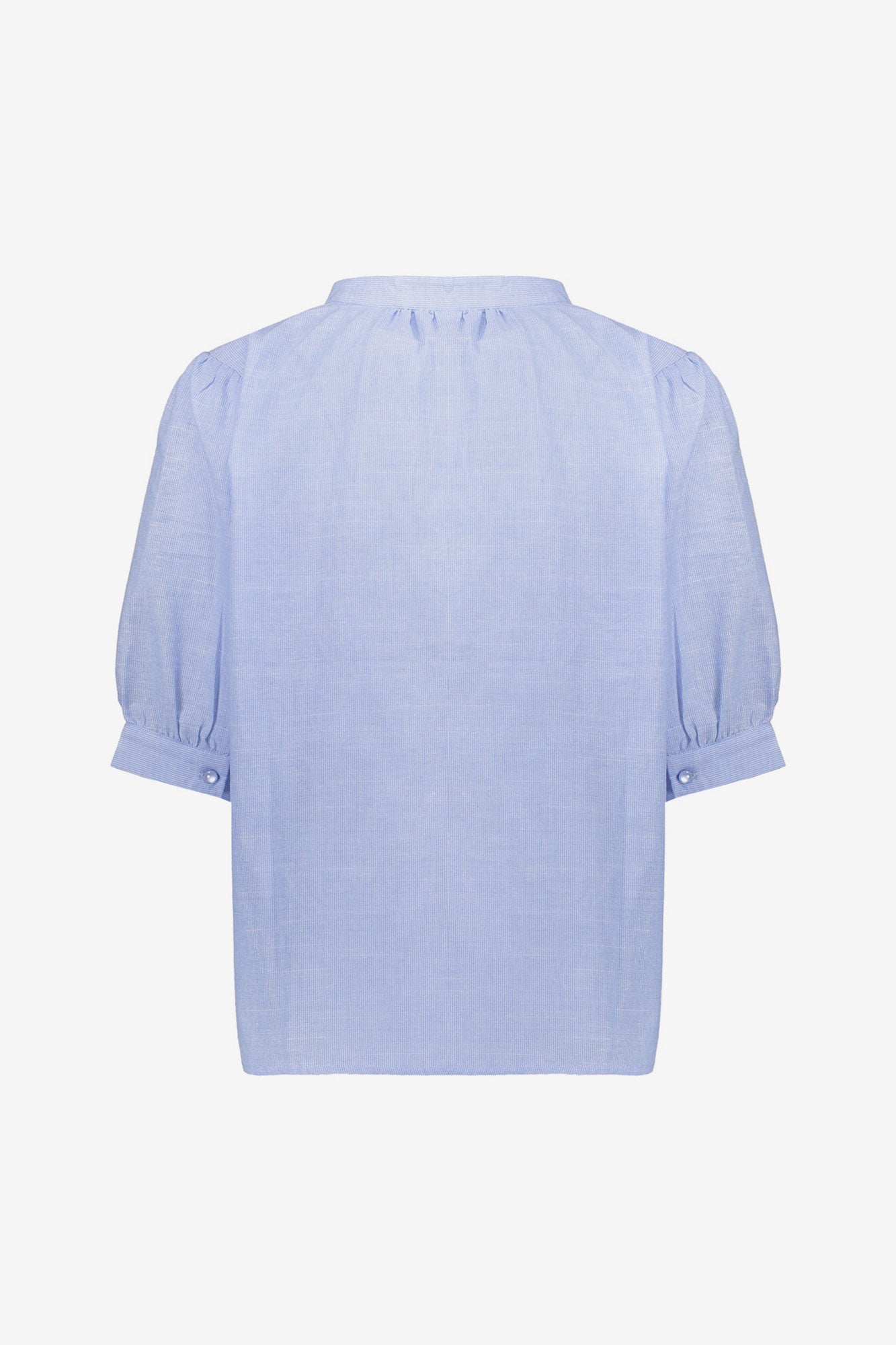 Geisha top linnen look met subtiele pofmouw