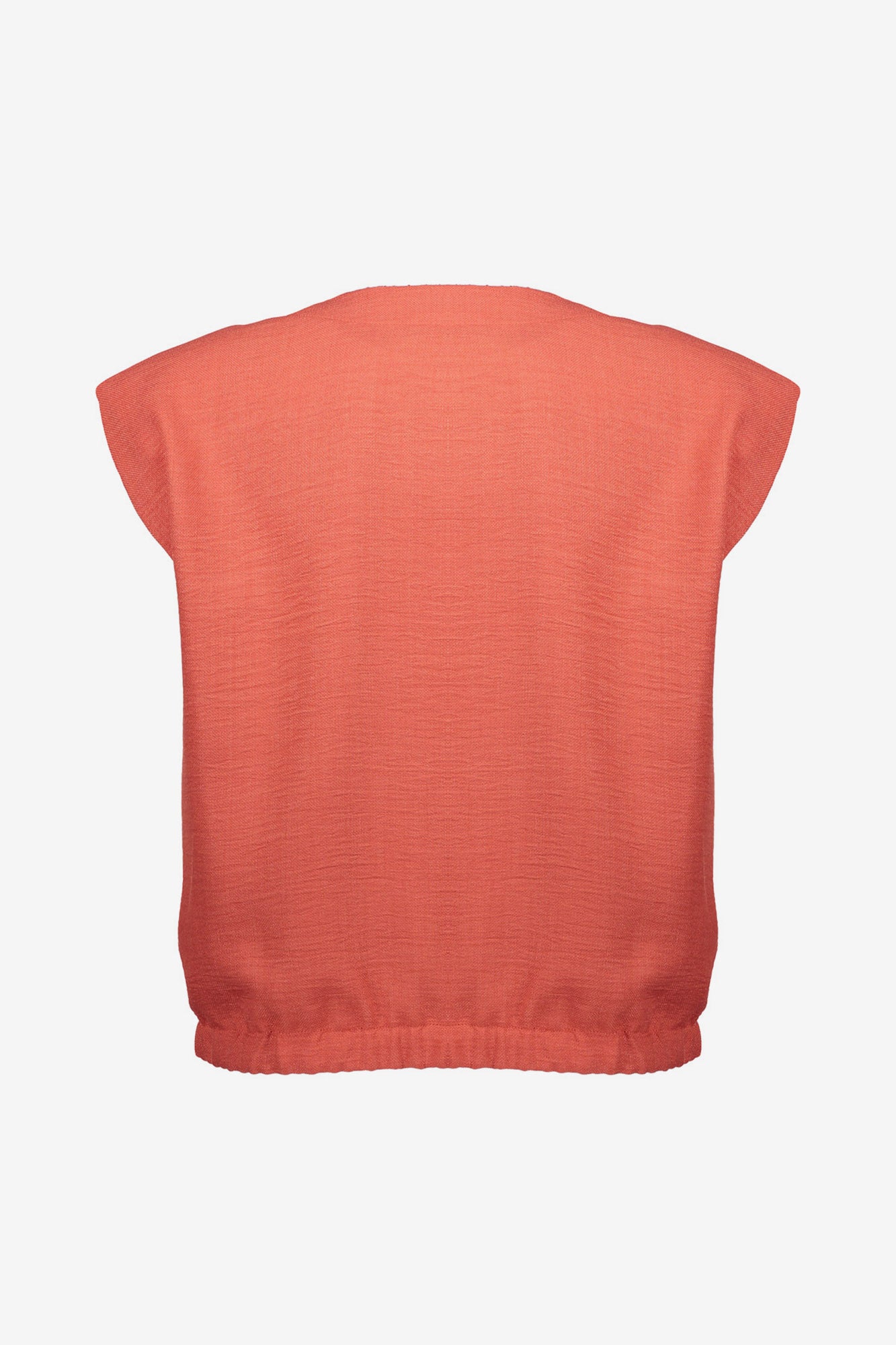 Geisha cropped blouse met linnenlook
