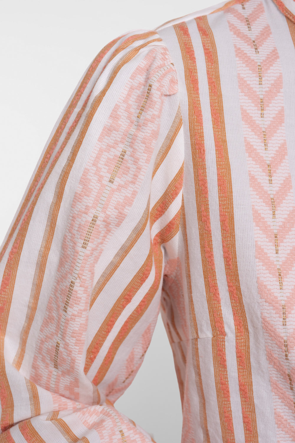 Geisha jacquard blouse met print