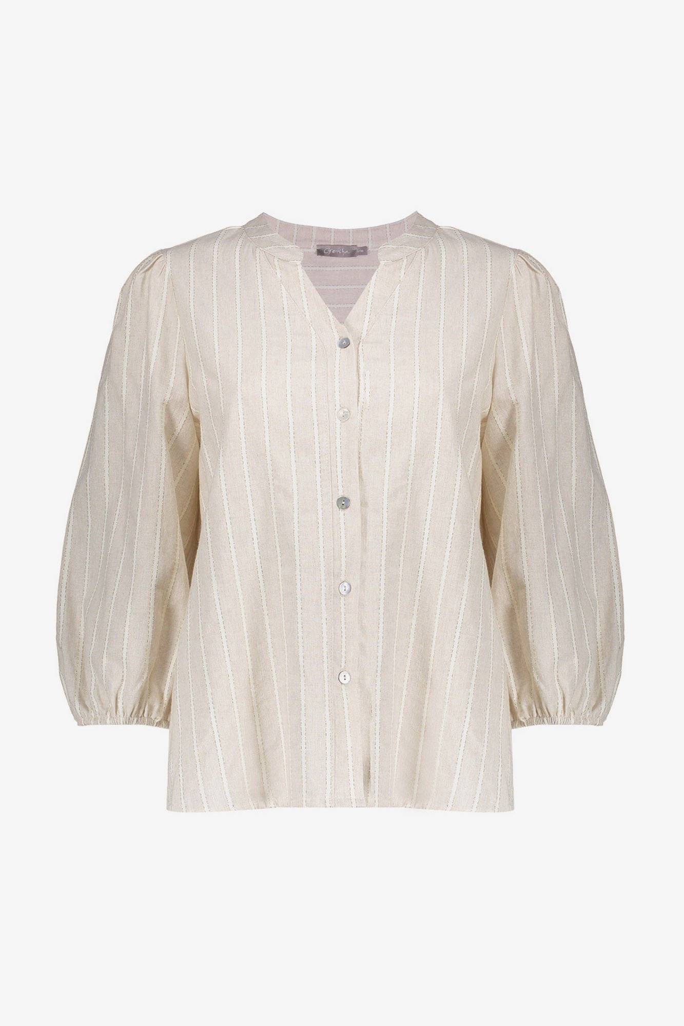 Geisha blouse gestreept lurex