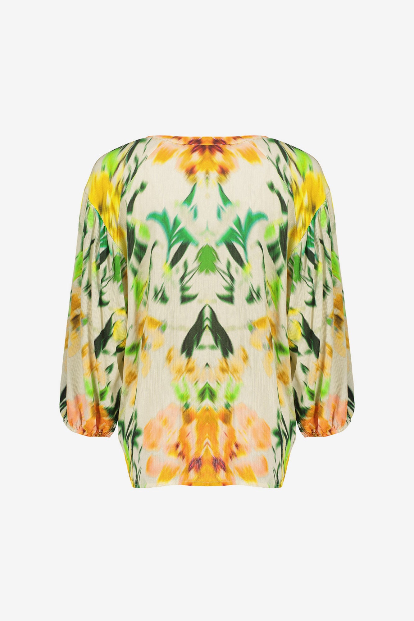Geisha aquarel print blouse
