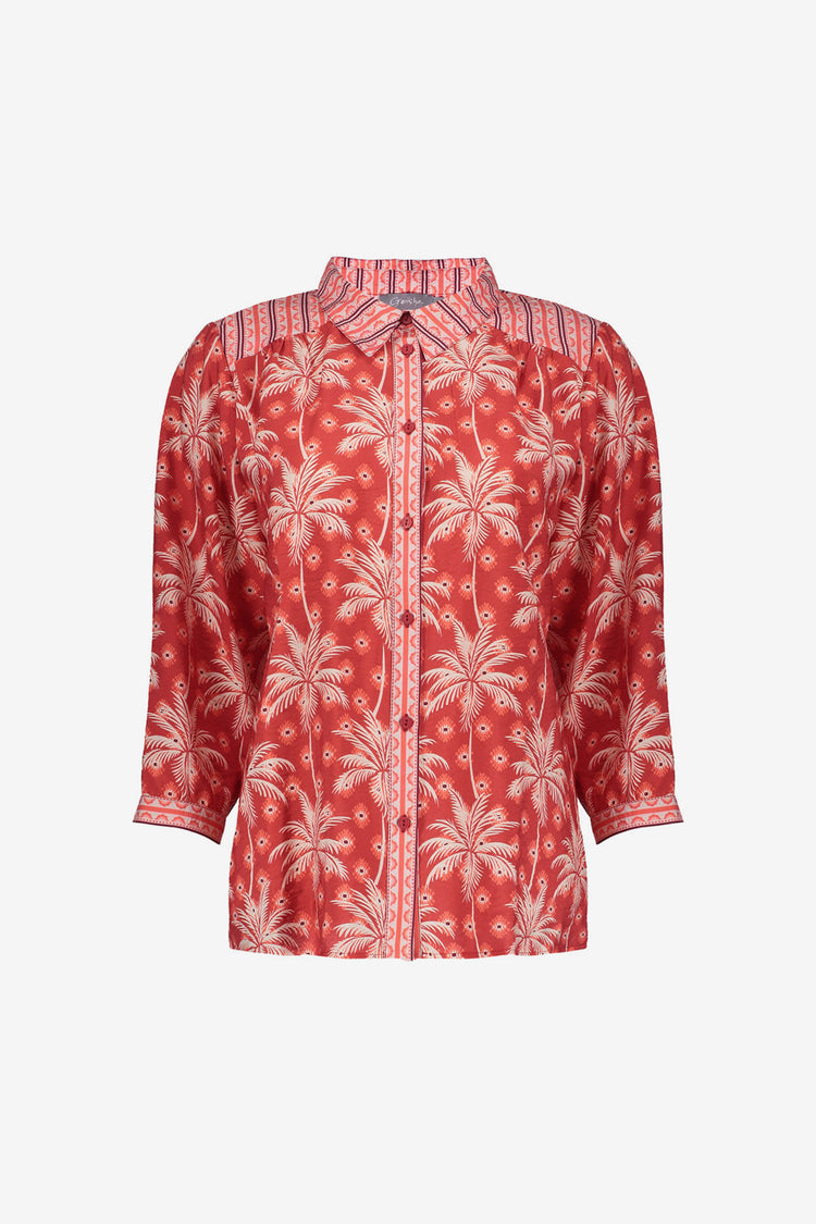 Geisha blouse met palmprint