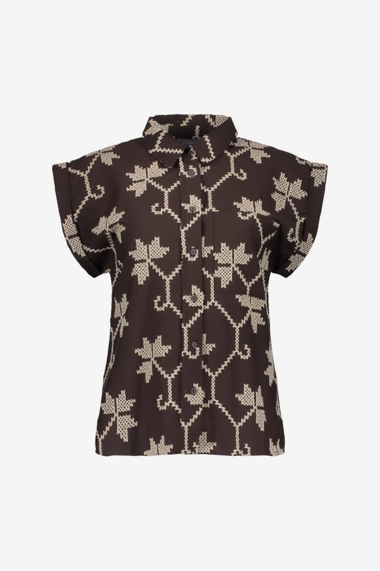 Geisha blouse met embroidery