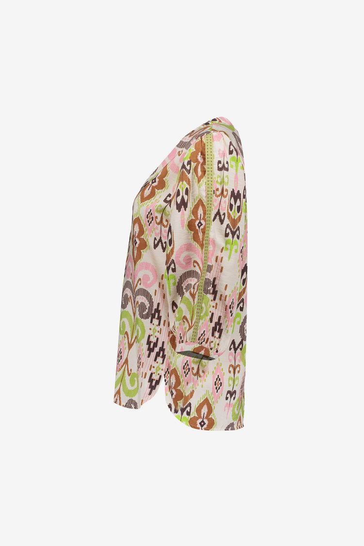 Geisha blouse met sierlijke paisleyprint