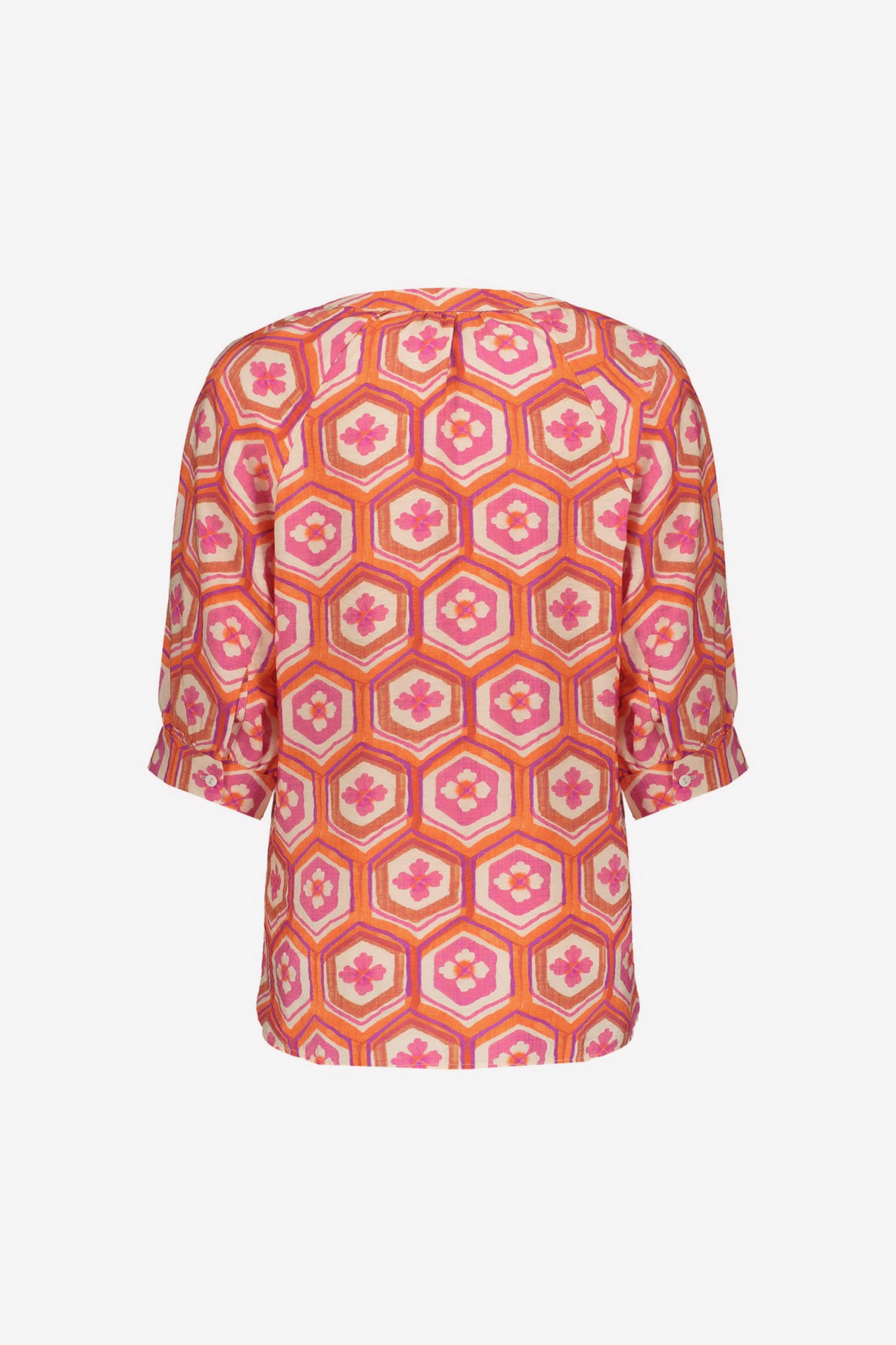 Geisha blouse met flowerprint