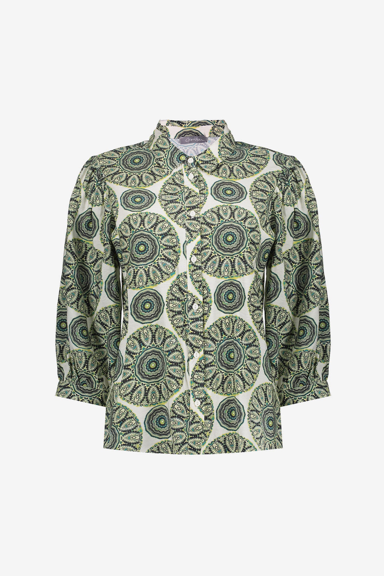 Geisha blouse met sierlijke print