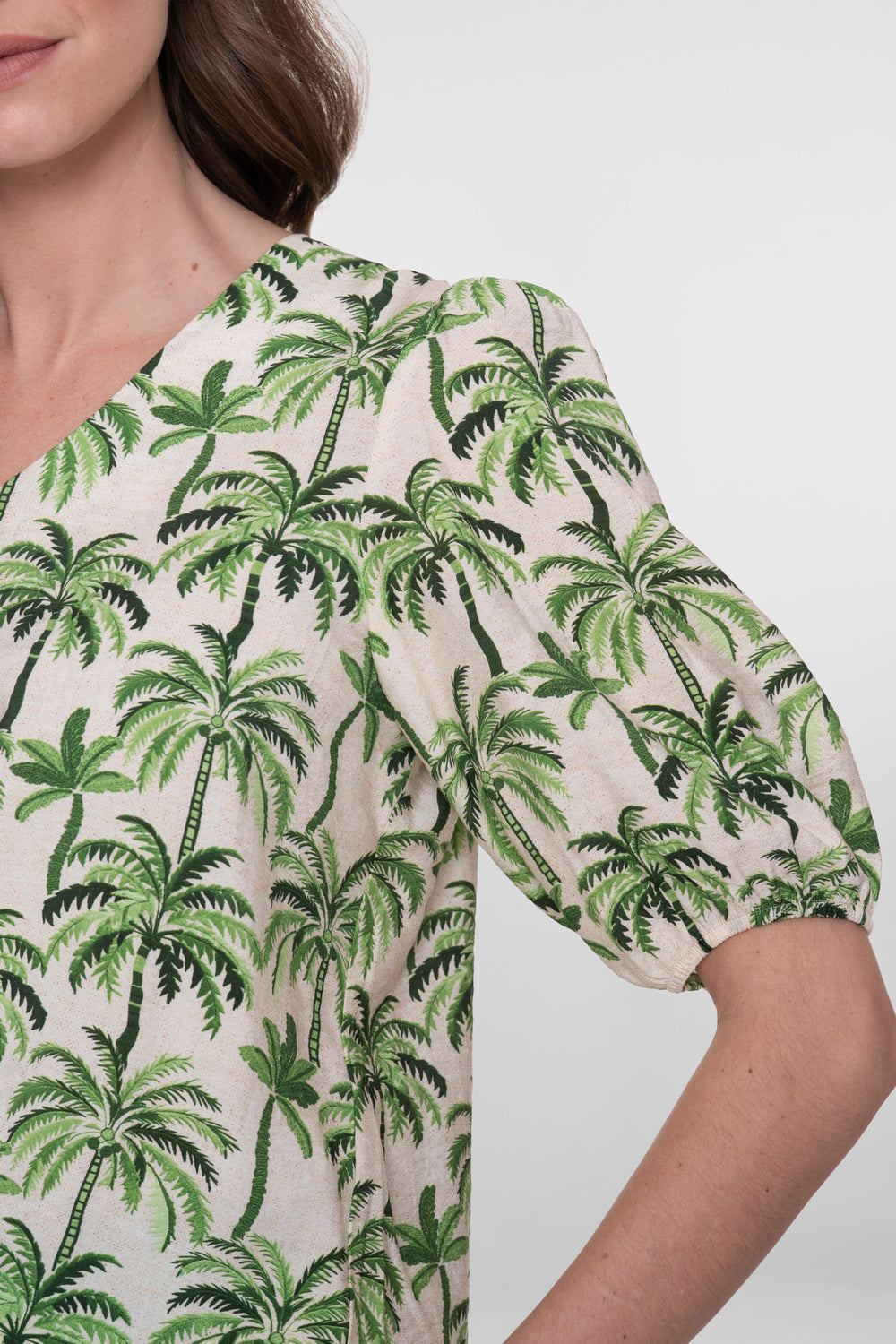 Geisha top met palmprint