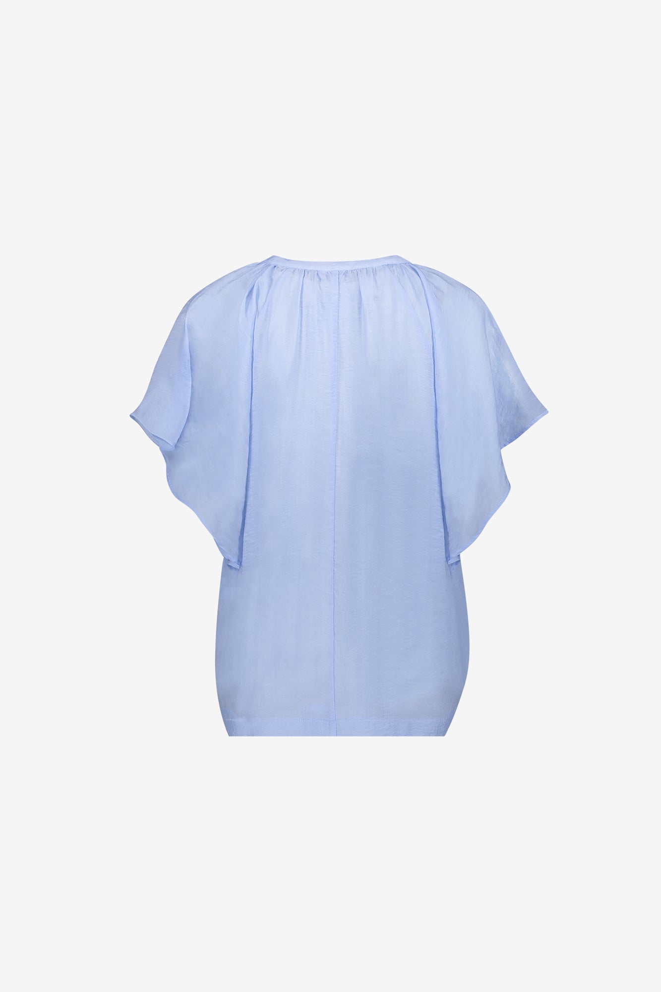 Geisha top met vlindermouwen lichtblauw