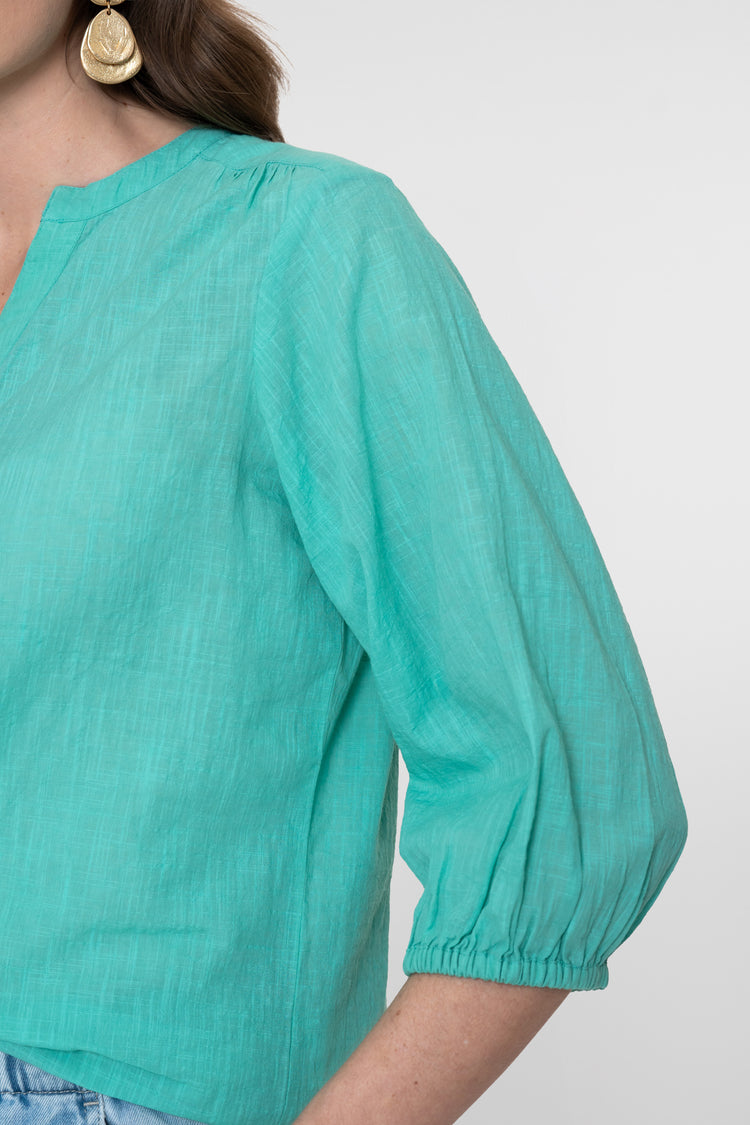 Geisha blouse met luchtige uitstraling in aquatint