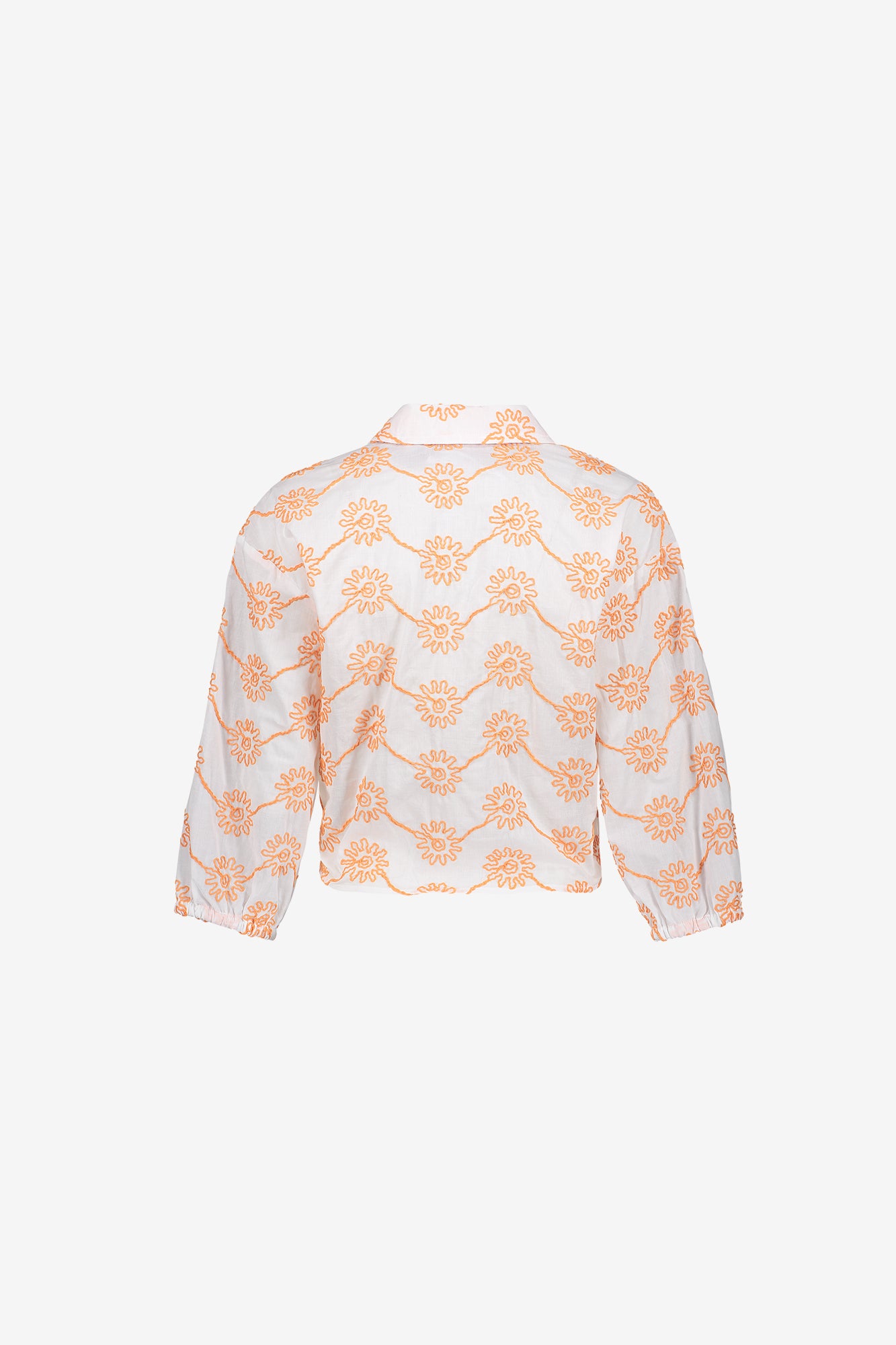 Geisha sierlijke blouse met knoopdetail