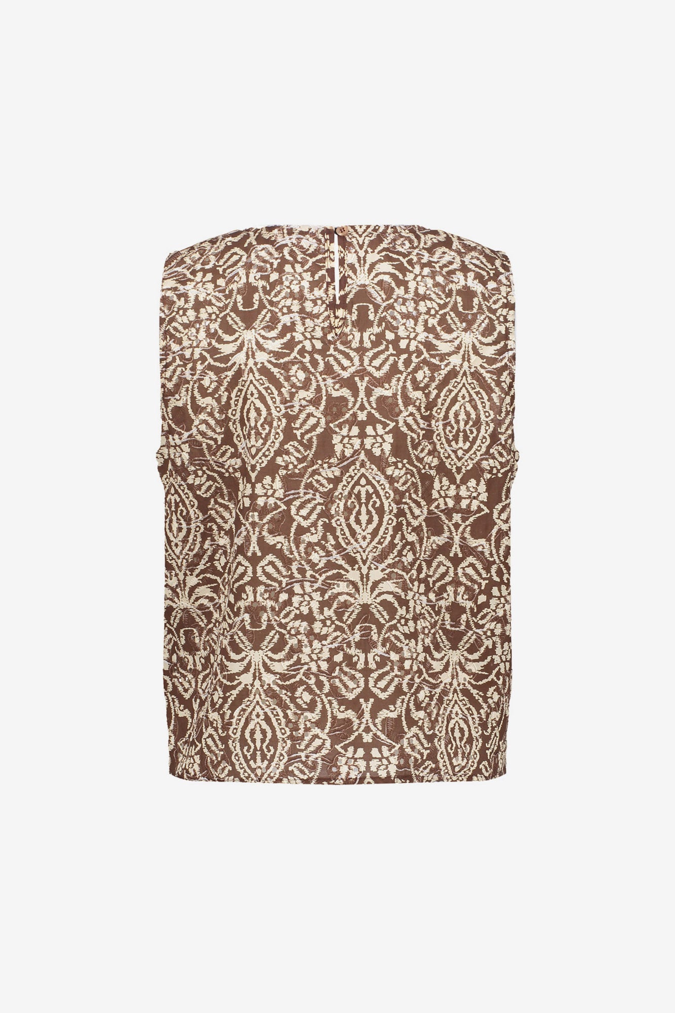 Geisha top met broderie anglaise print