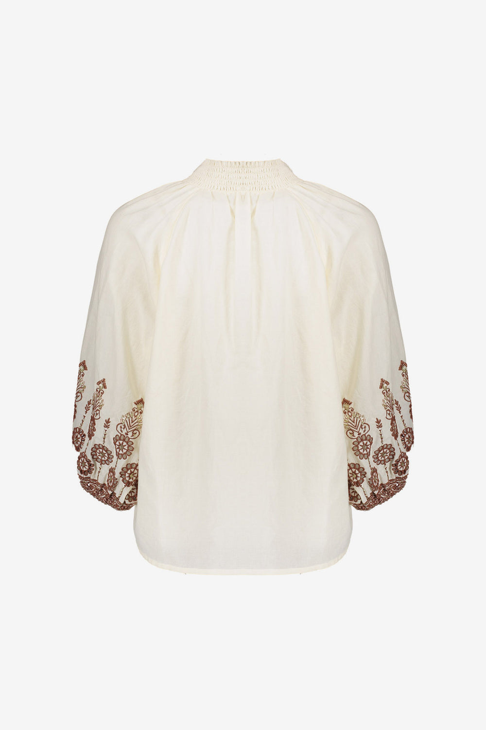 Geisha blouse met borduursels en bohemian uitstraling