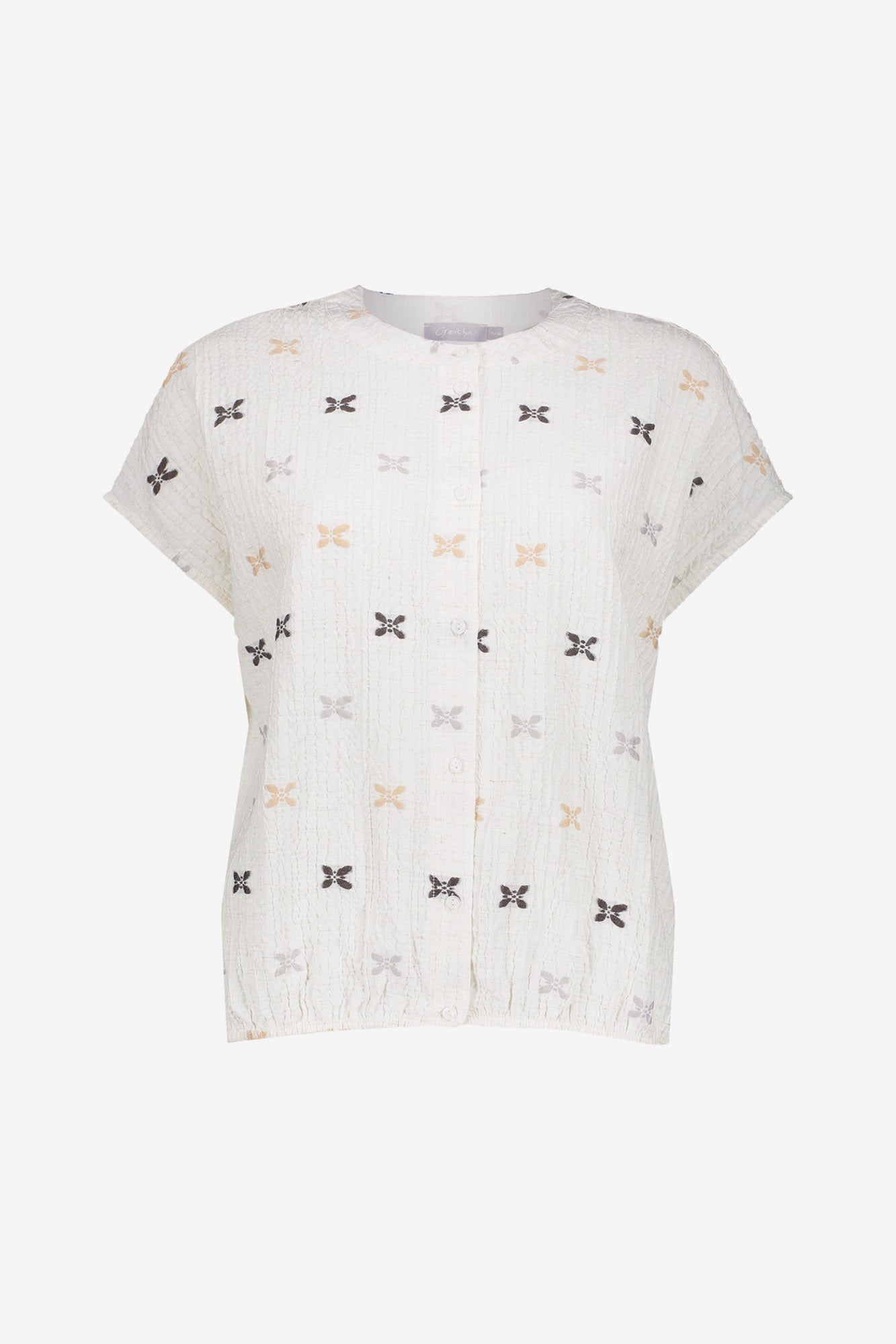 Geisha blouse met subtiele print