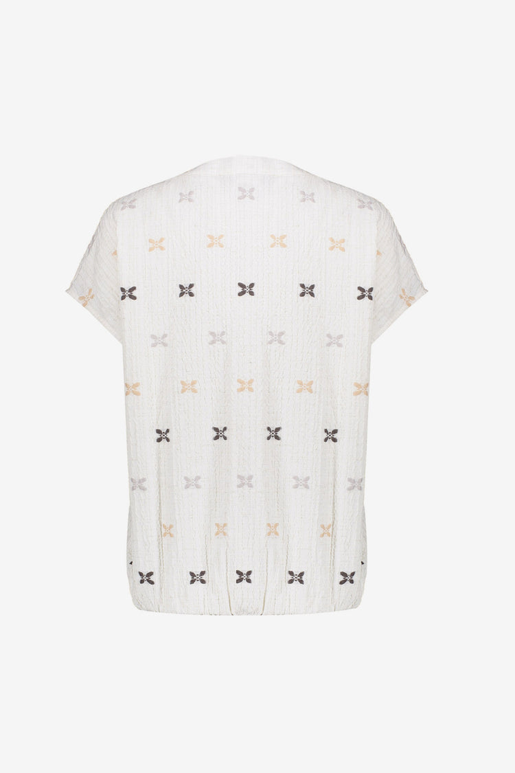 Geisha blouse met subtiele print