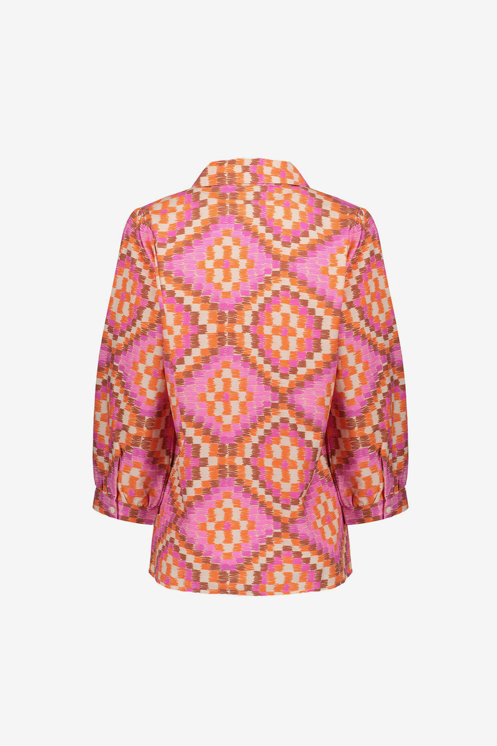 Geisha blouse kleurrijke tile print