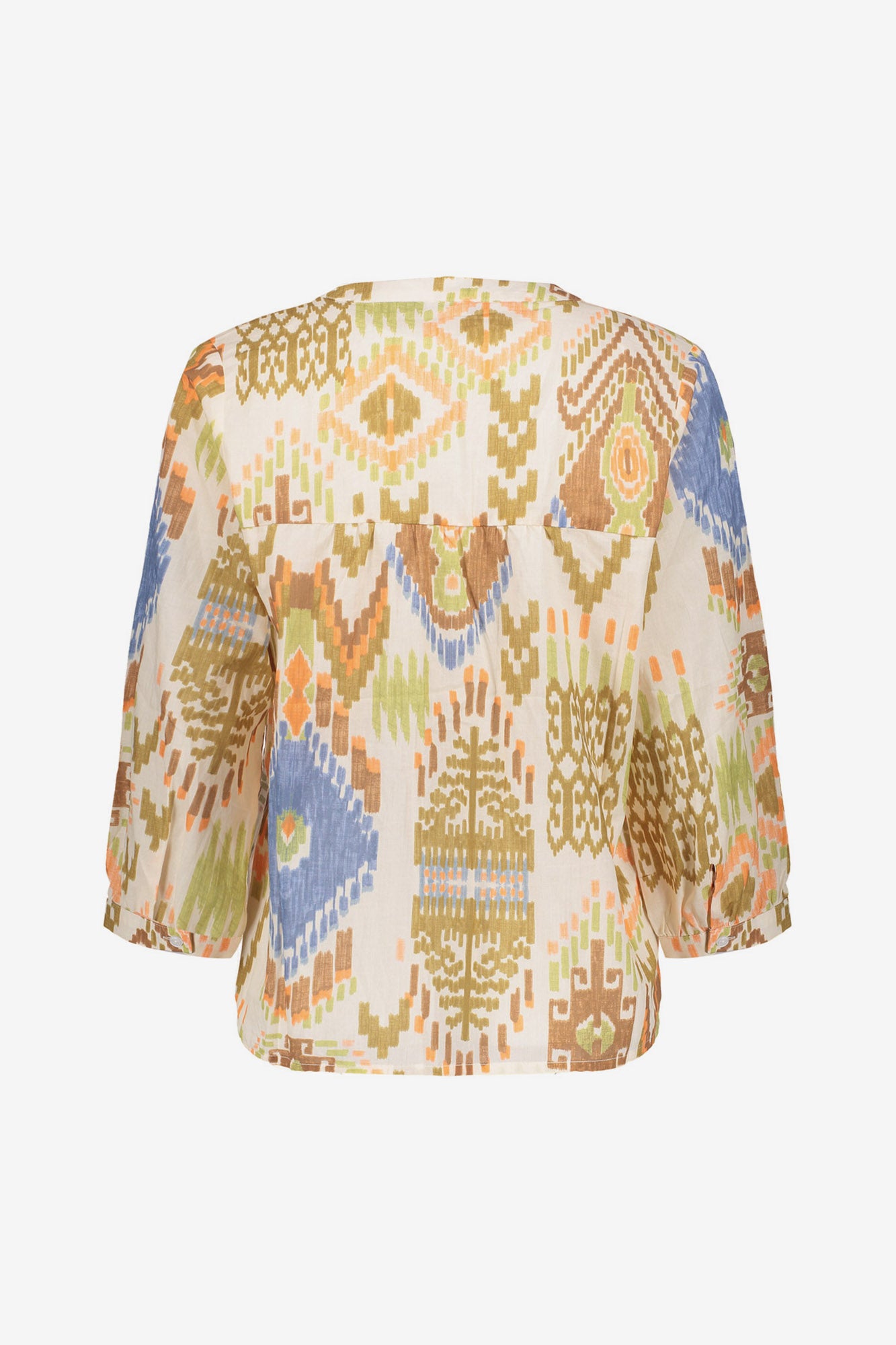 Geisha blouse met print en 3/4 mouw
