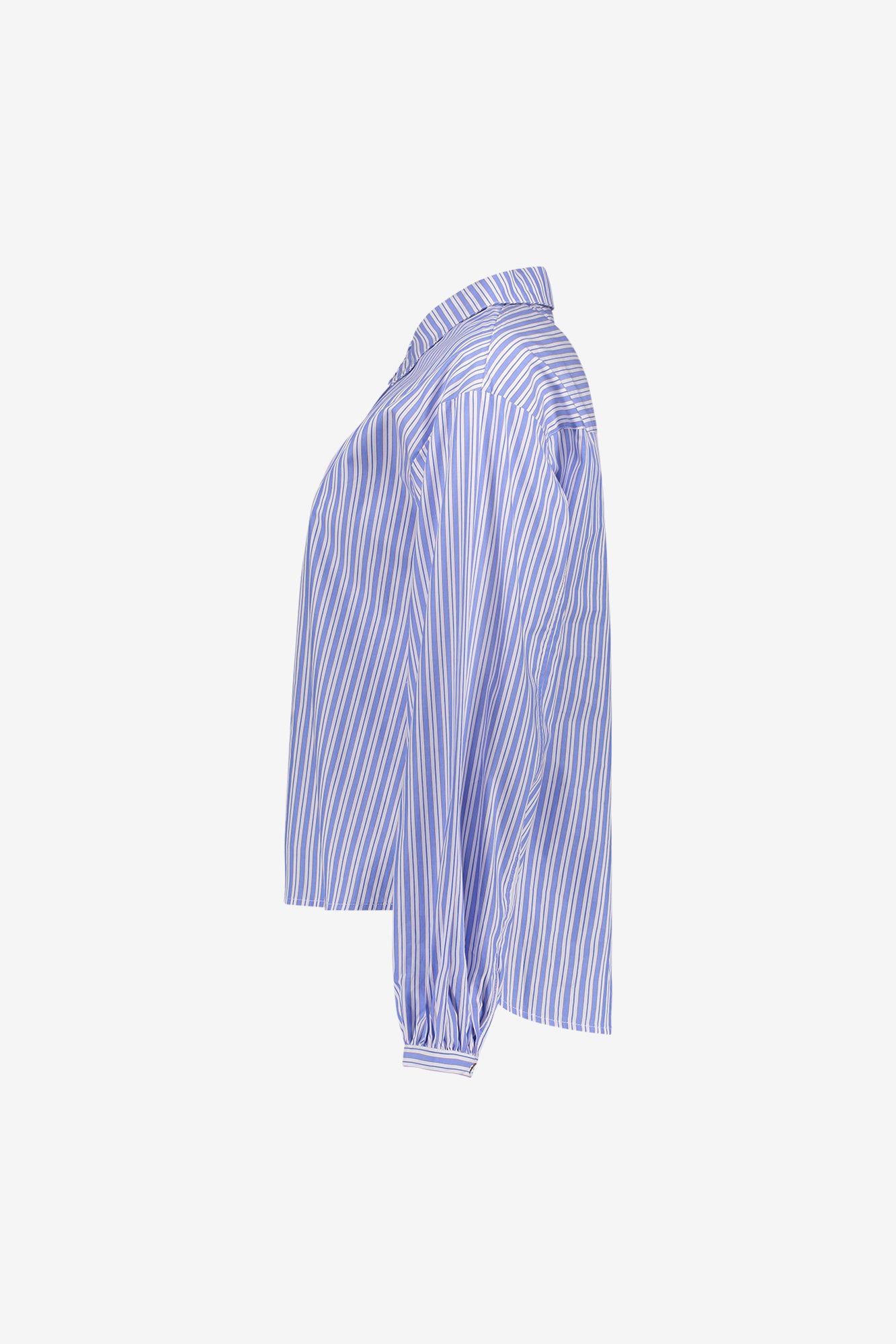 Geisha gestreepte blouse met lange mouwen en rechte pasvorm