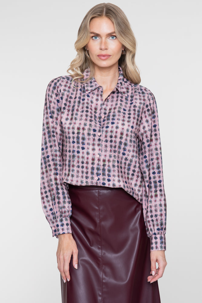 Geisha blouse met bloemdessin