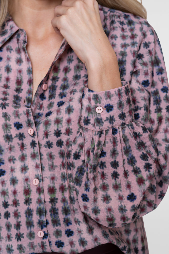 Geisha blouse met bloemdessin