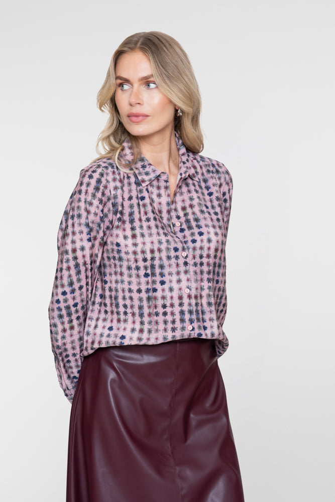Geisha blouse met bloemdessin