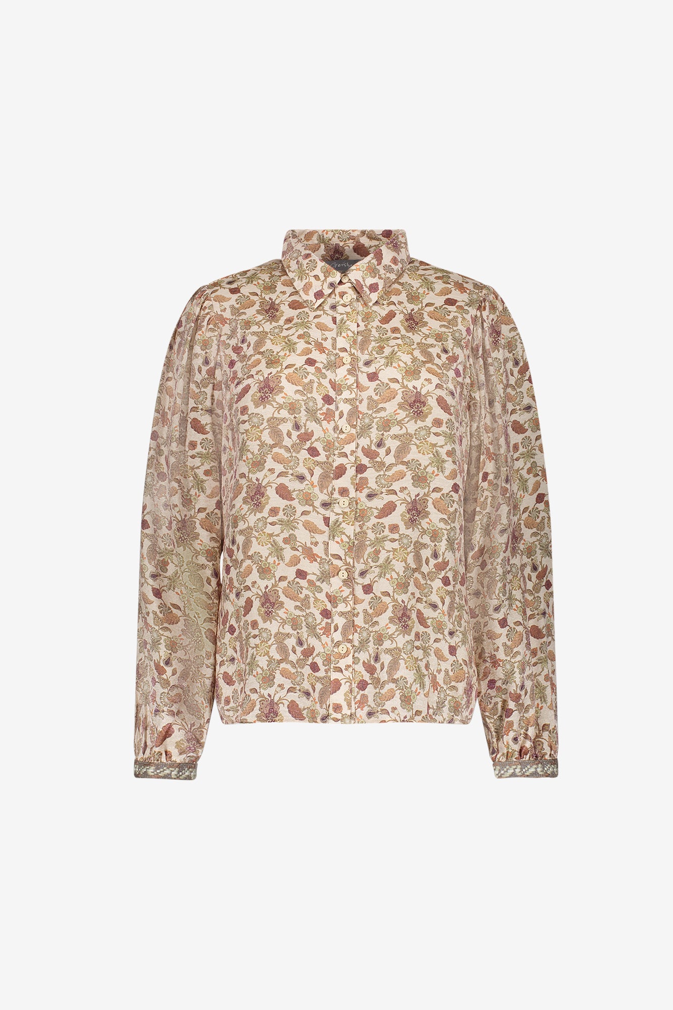Geisha blouse met romantische print
