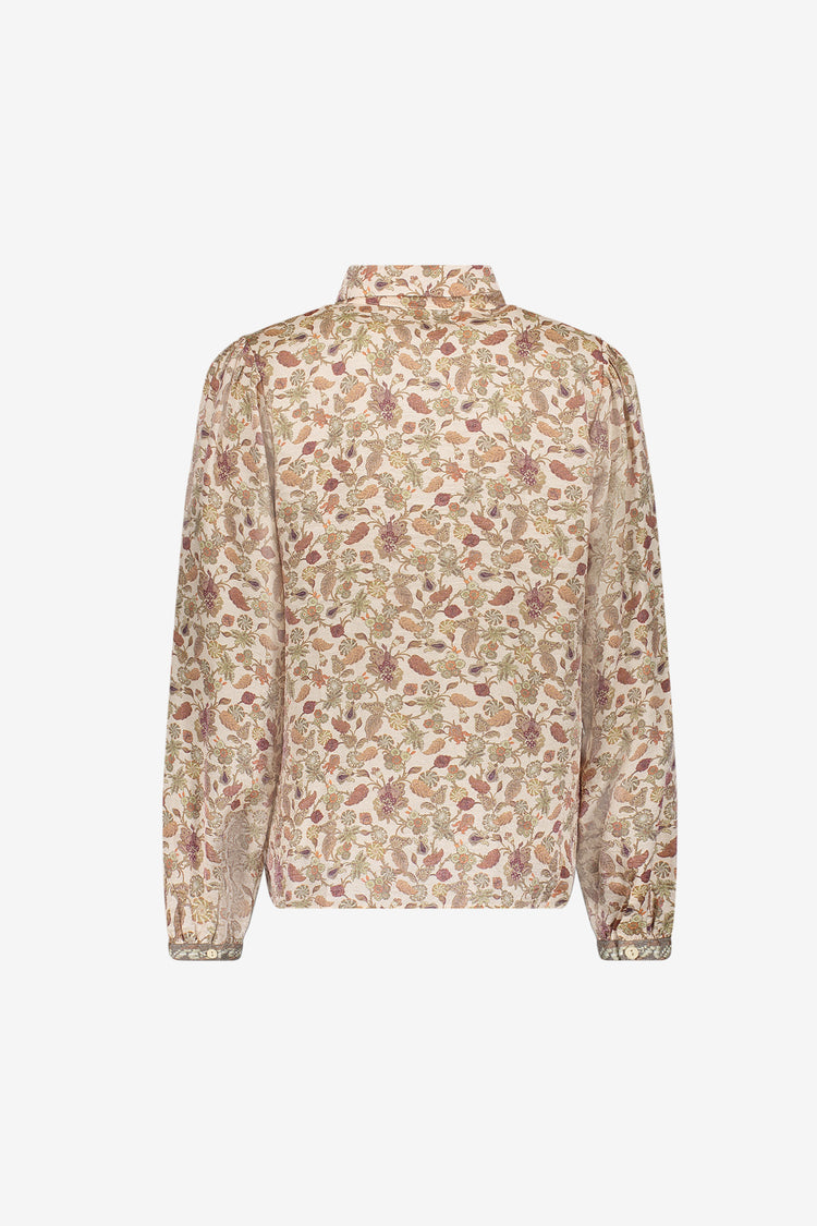 Geisha blouse met romantische print
