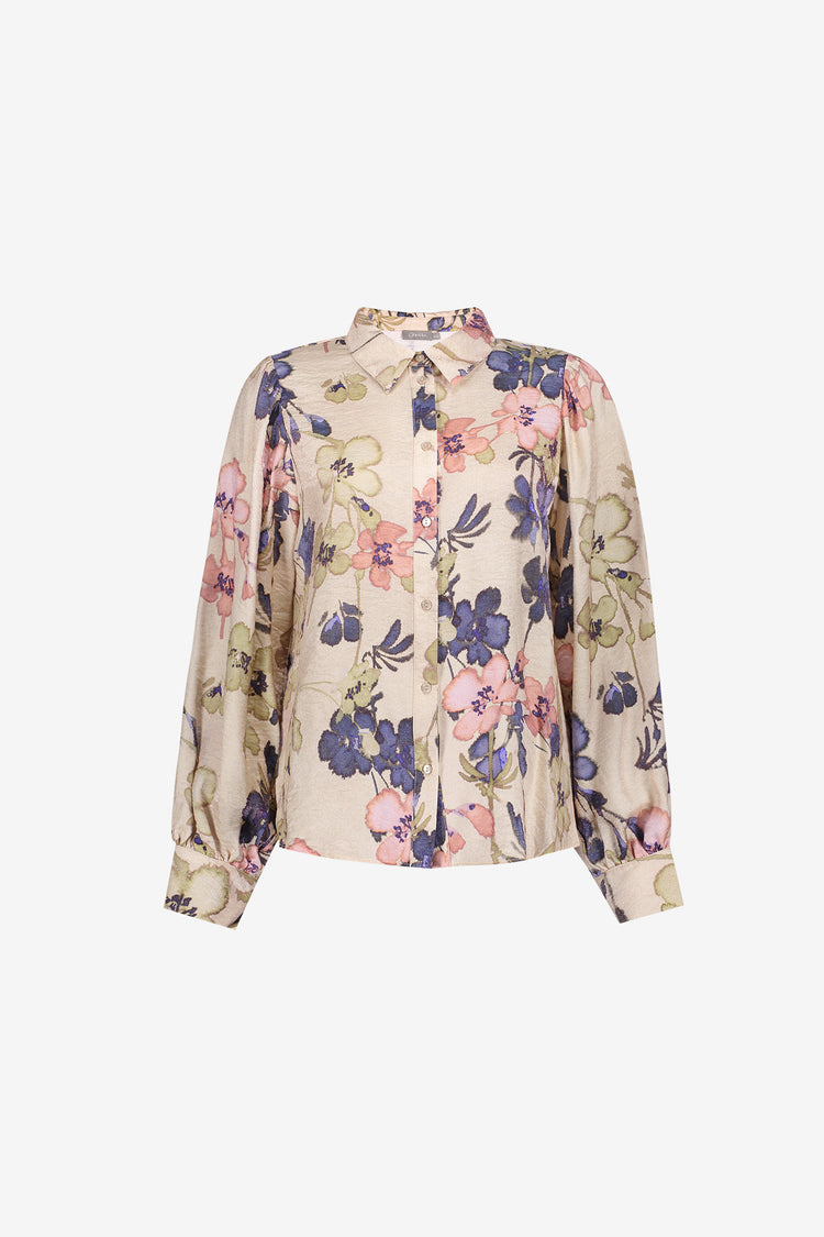 Geisha blouse met kleurrijke florale print