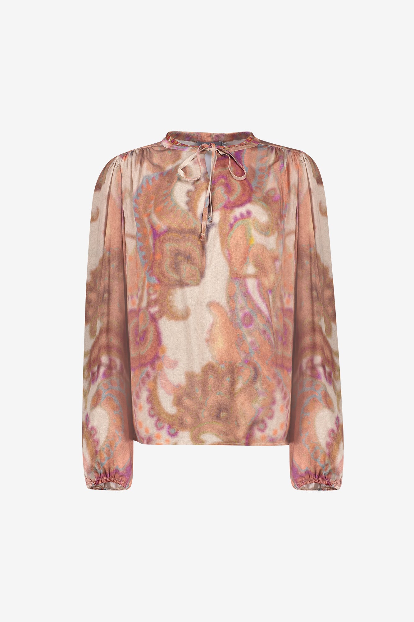 Geisha viscose top met zachte dessinprint