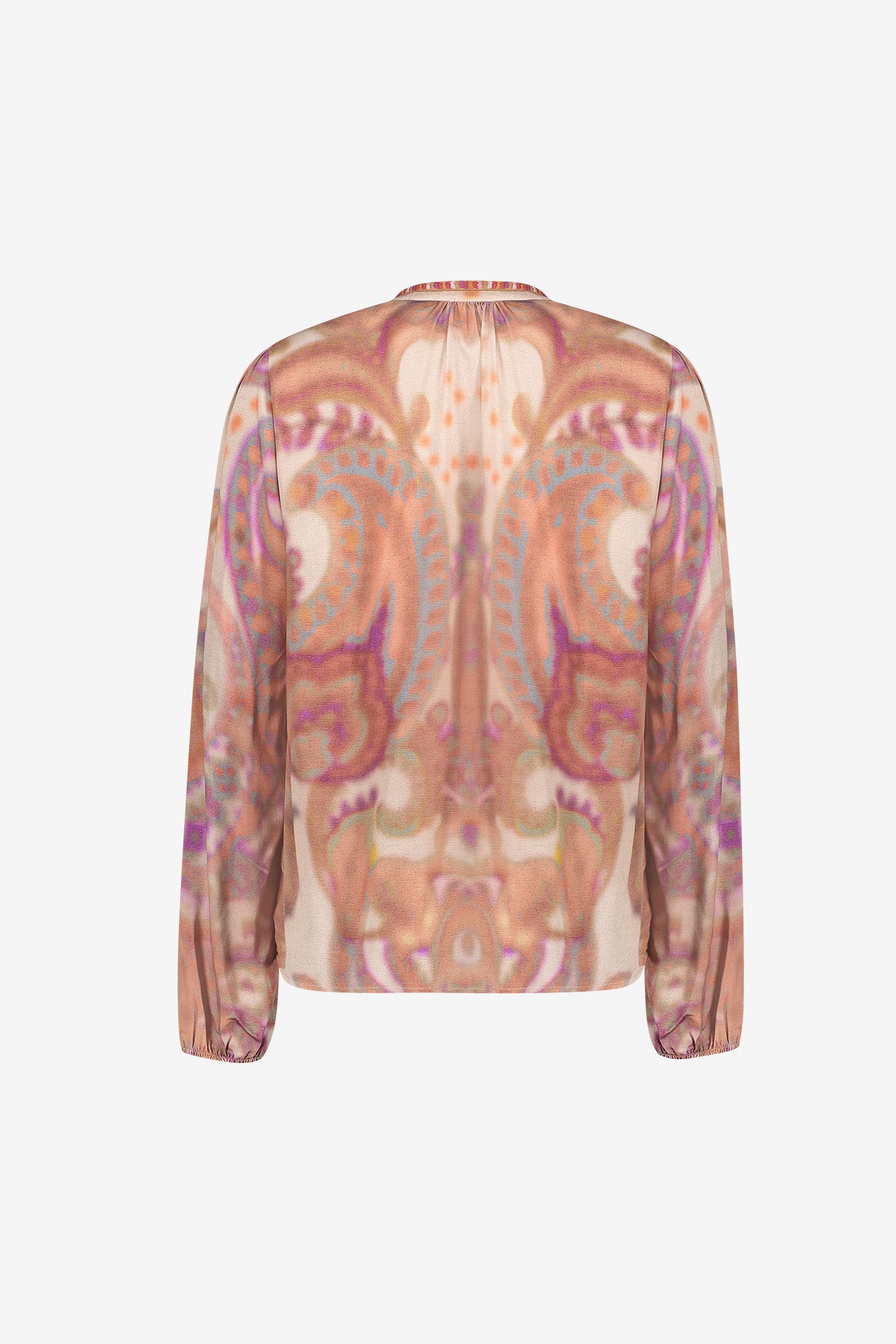 Geisha viscose top met zachte dessinprint