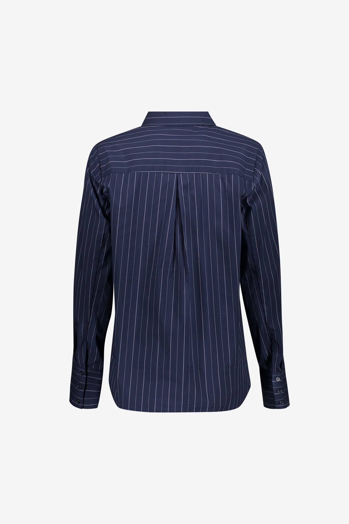 Geisha blouse met krijtstreep en getailleerd detail