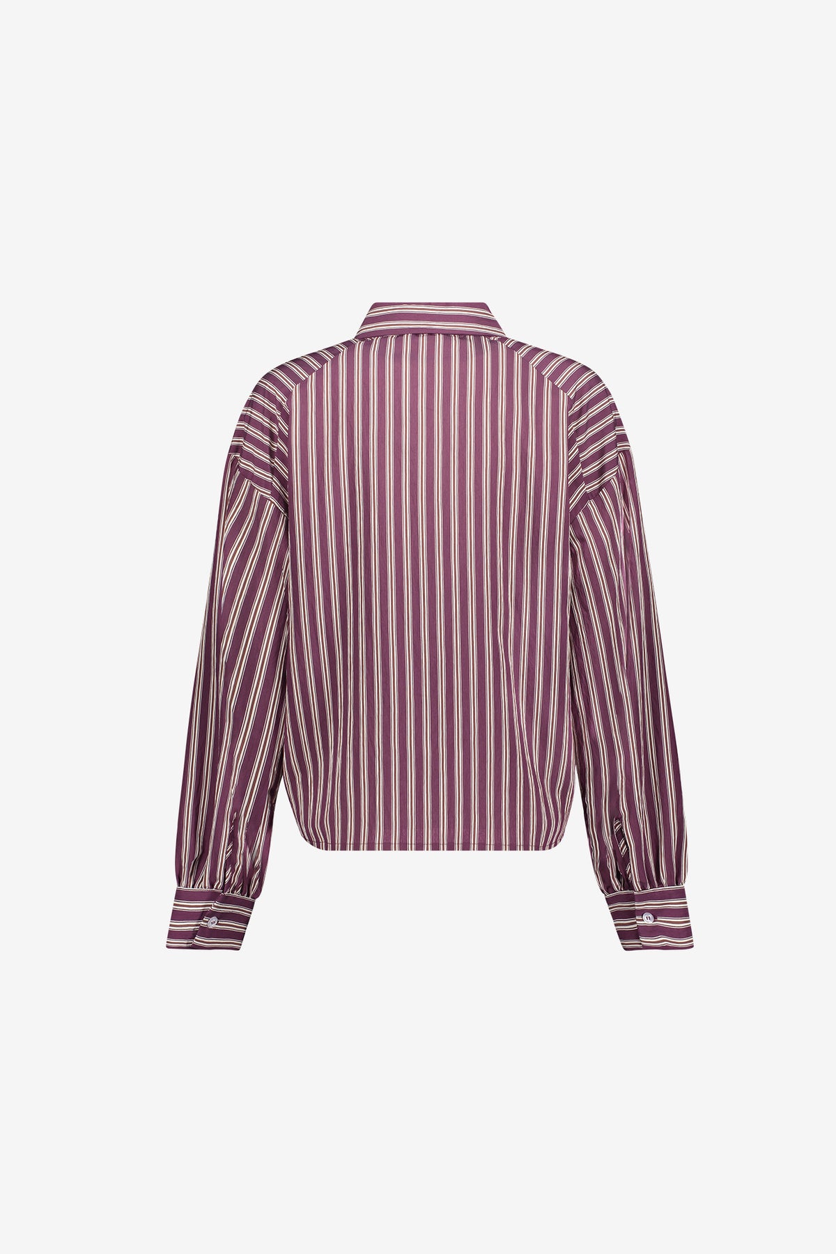 Geisha gestreepte blouse in paars