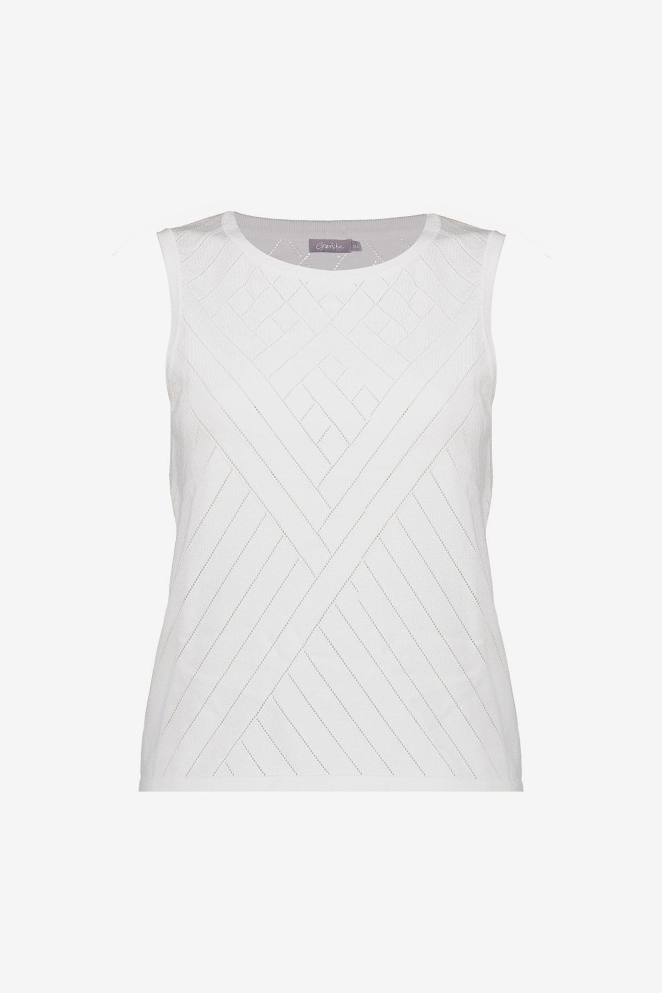 Geisha knit met ajourruitpatroon