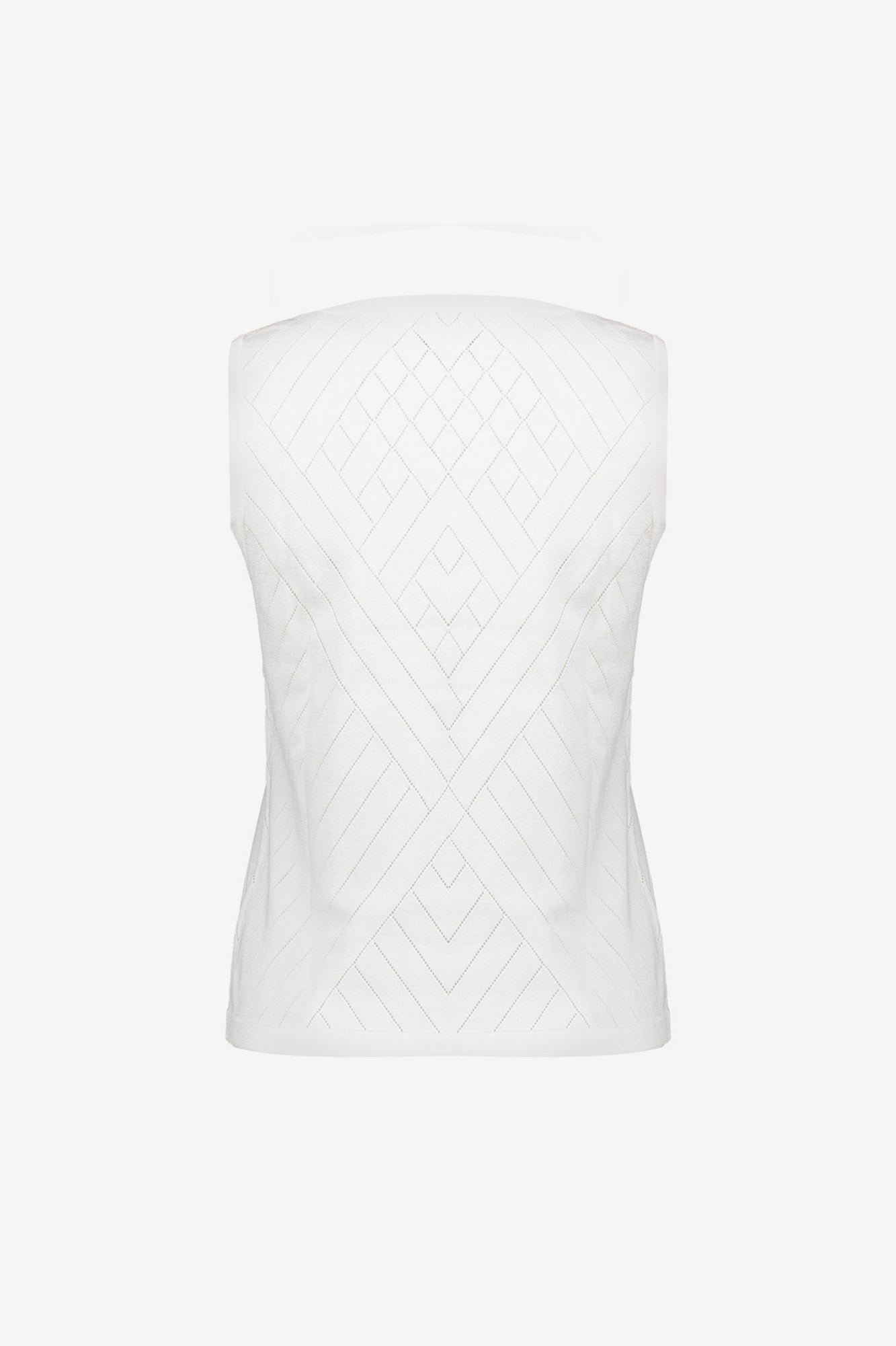 Geisha knit met ajourruitpatroon