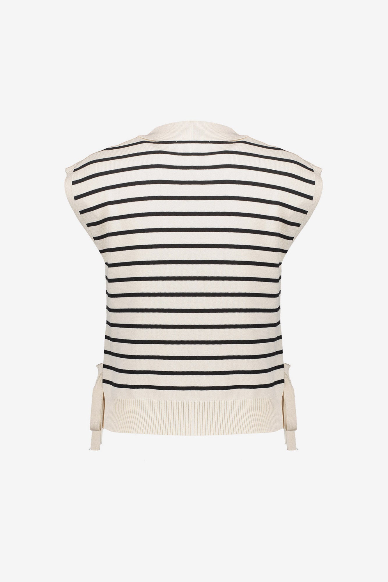 Geisha knit polo gestreept
