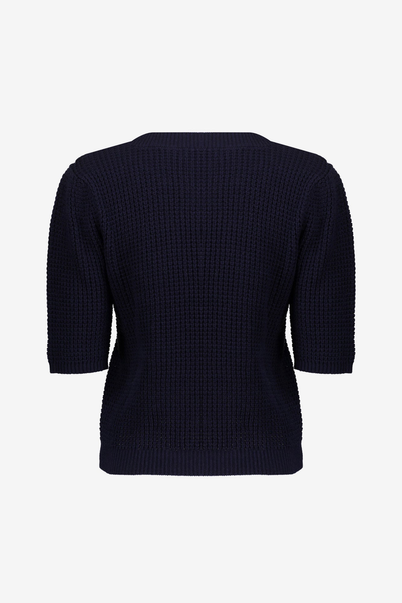 Geisha gebreide top met goudkleurige knopen