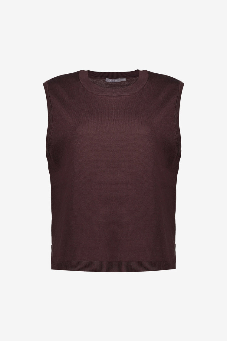 Geisha basic top bruin