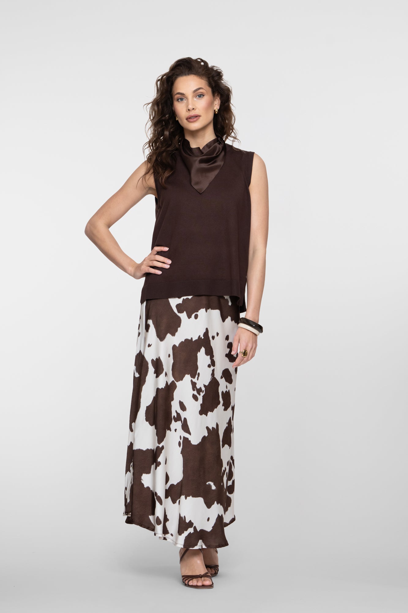 Geisha basic top bruin