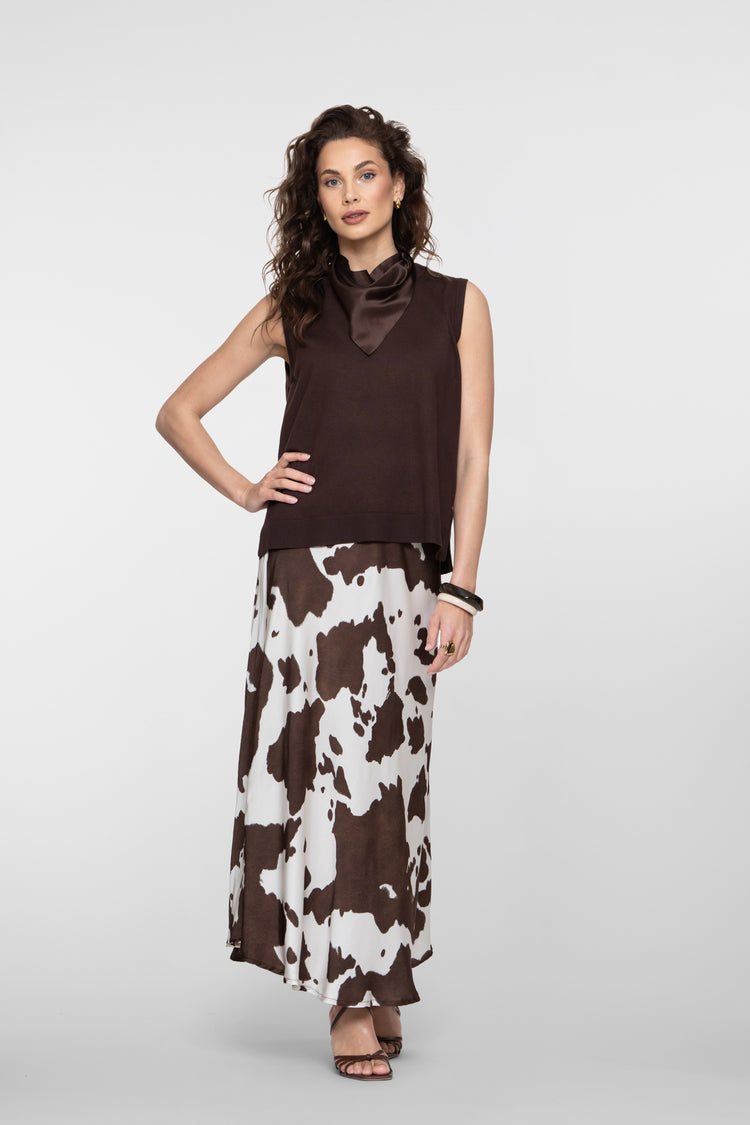 Geisha basic top bruin