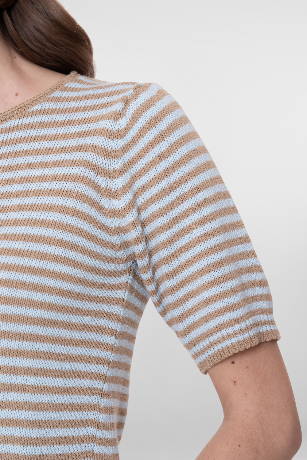 Geisha fijngebreide gestreepte pullover