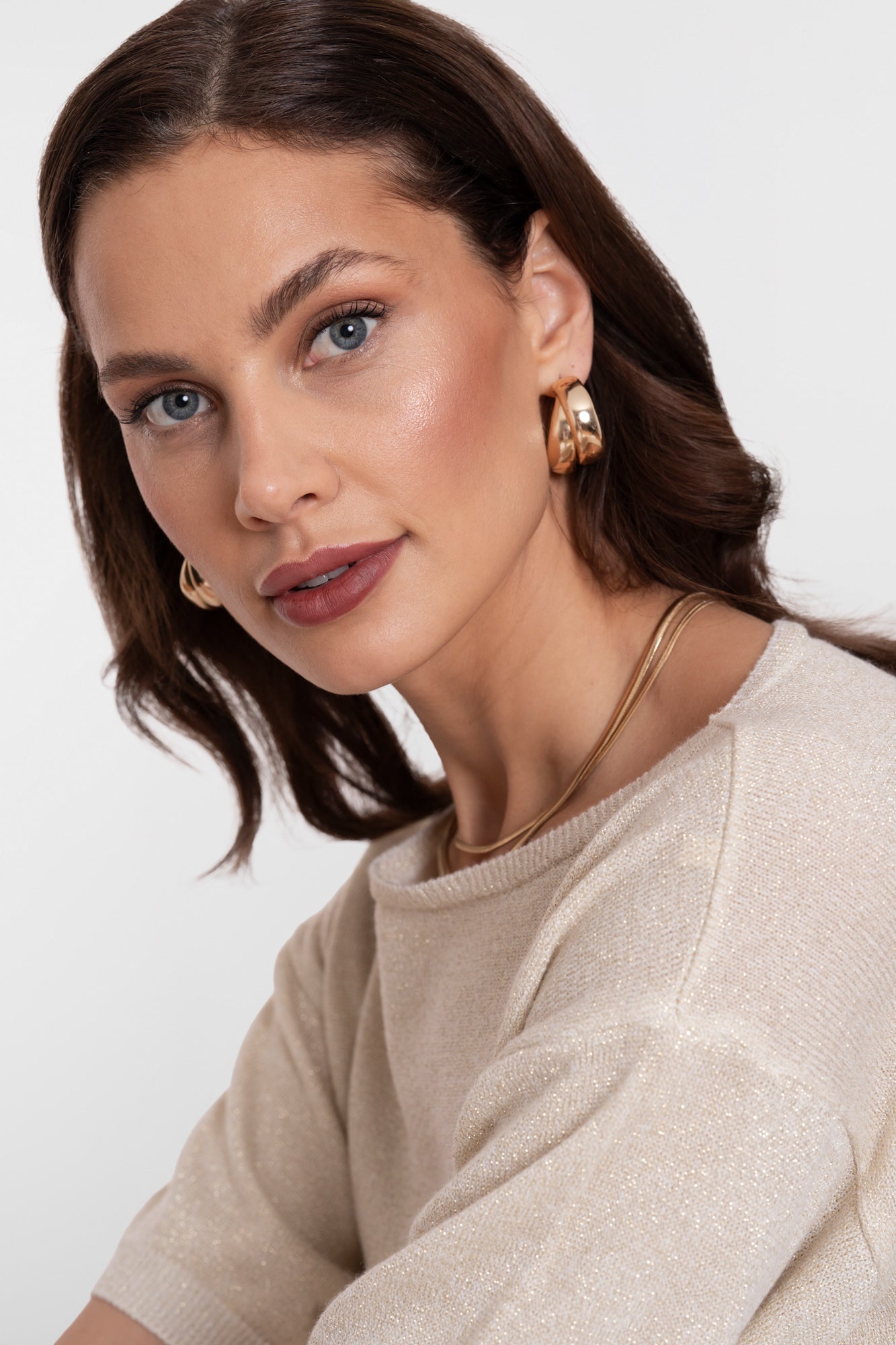 Geisha knit top met lurex