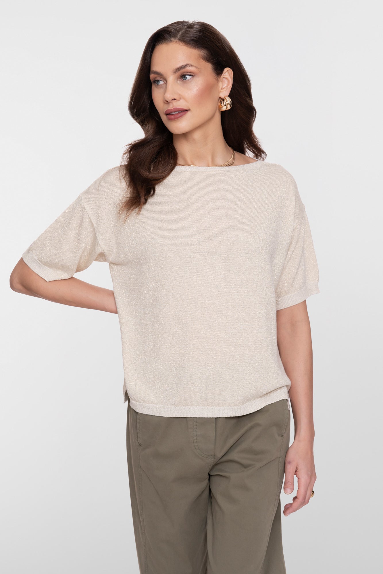 Geisha knit top met lurex