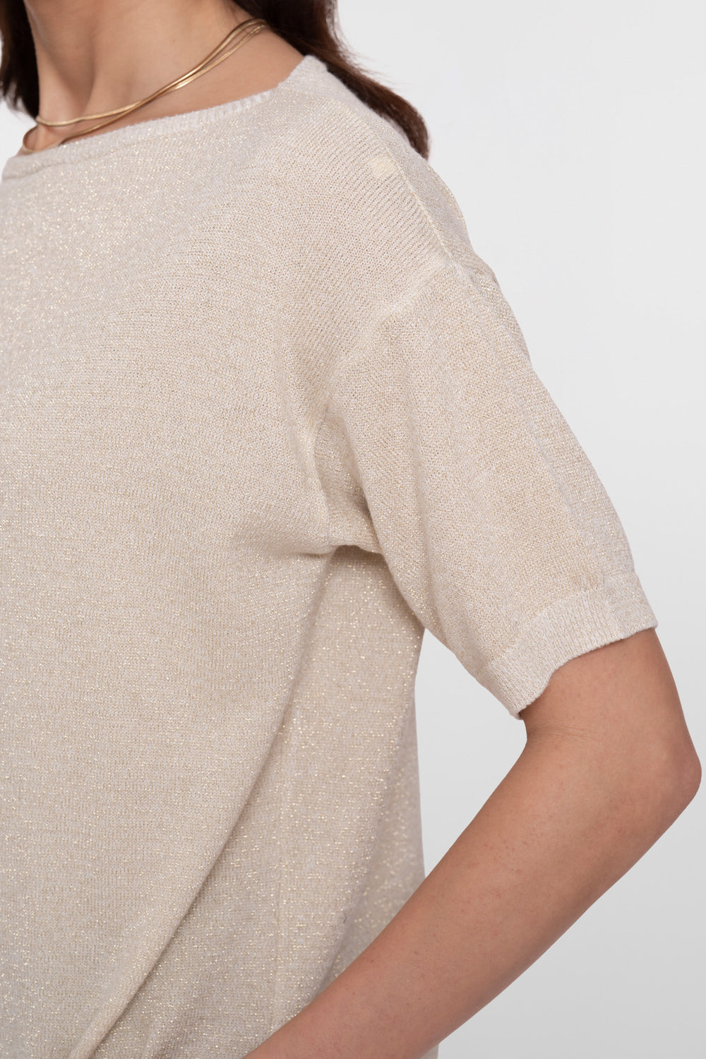 Geisha knit top met lurex