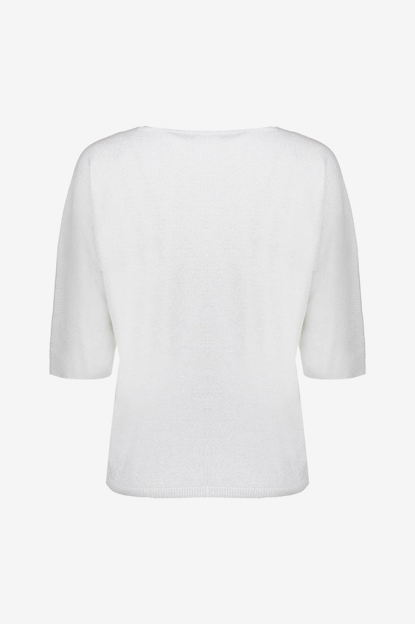 Geisha pullover met lurexdetail en V-hals