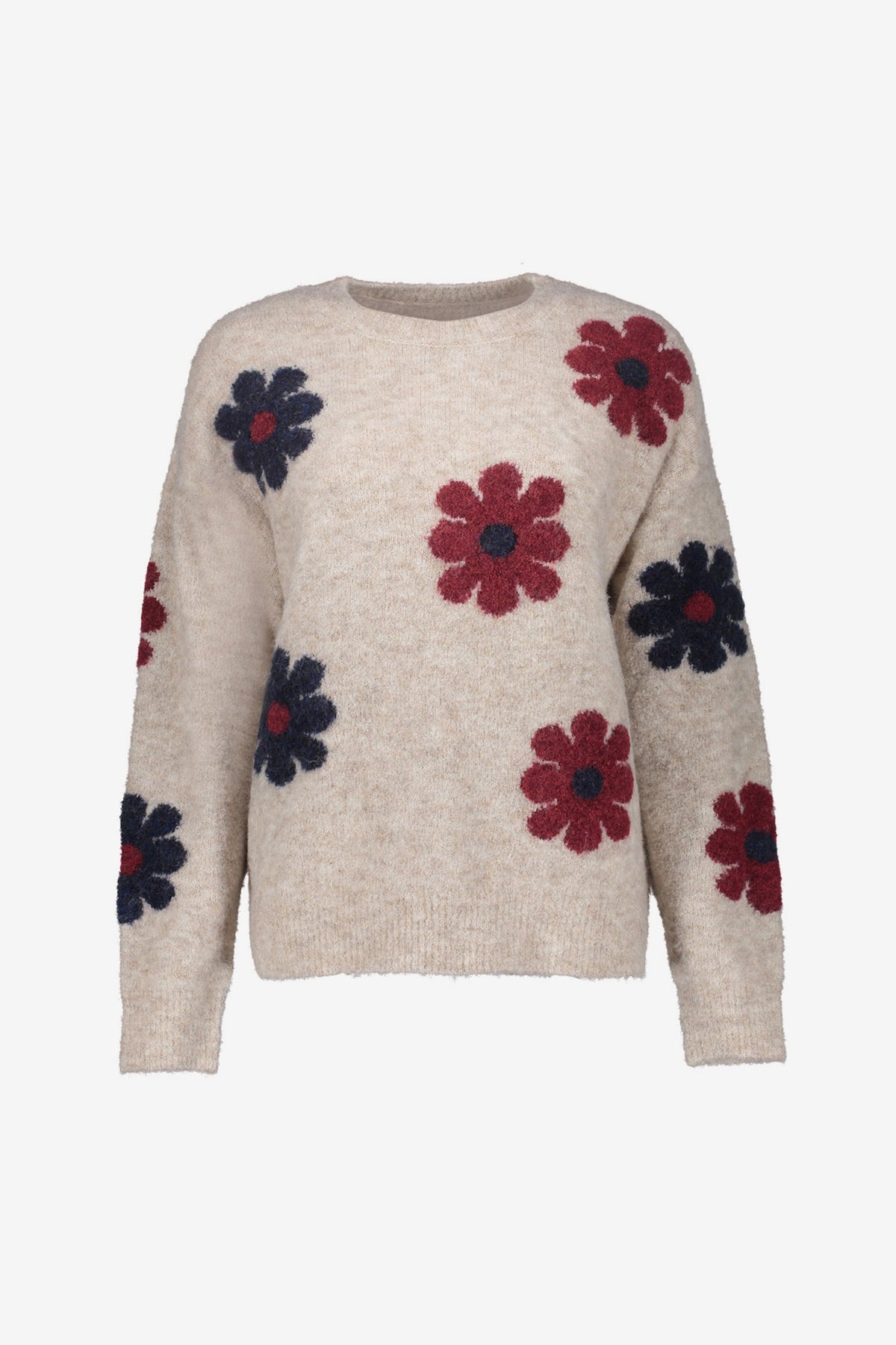 Geisha pullover met bloemdessin