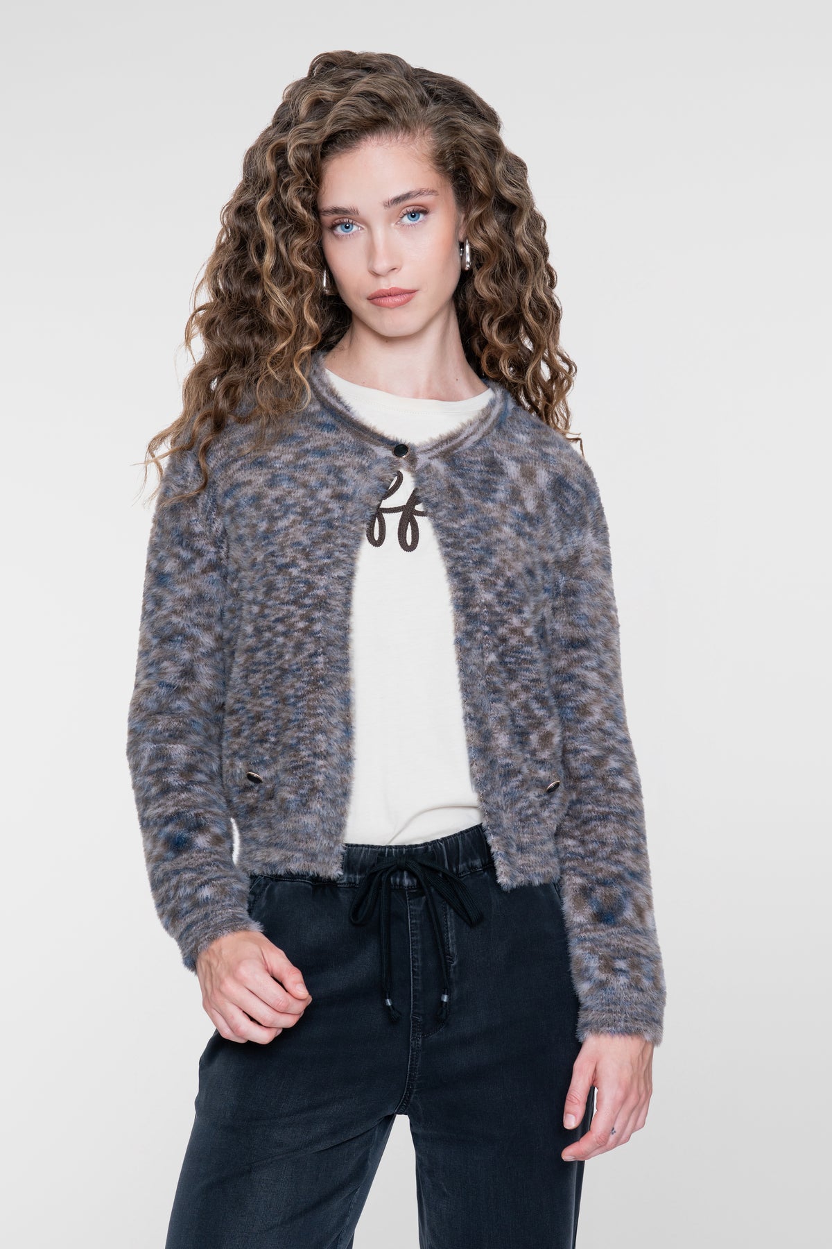 Geisha vest met openvallende pasvorm