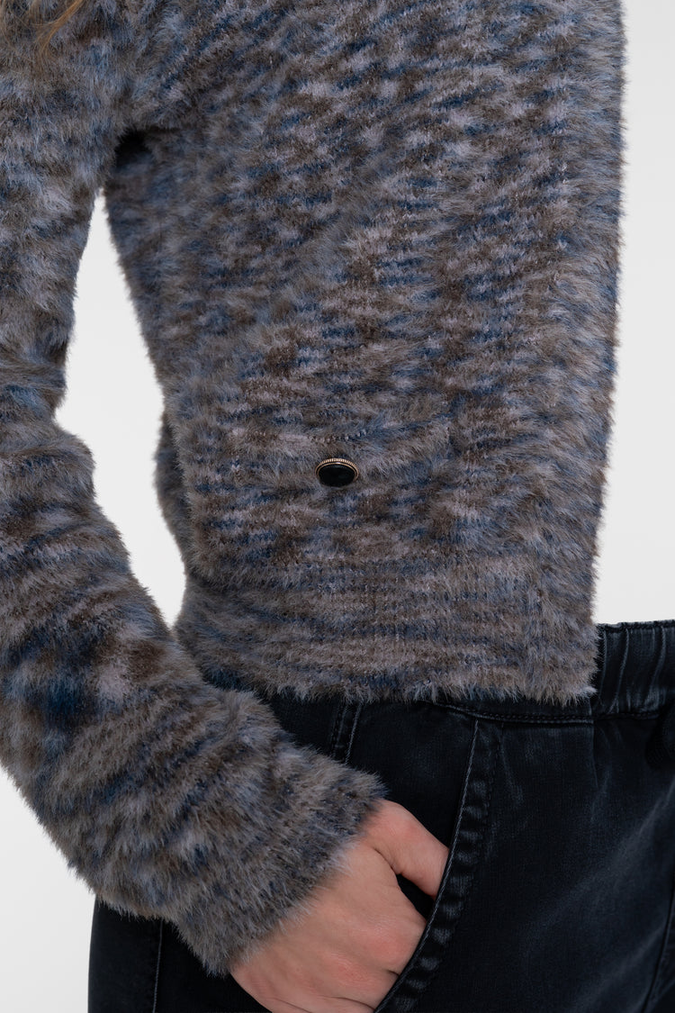 Geisha vest met openvallende pasvorm