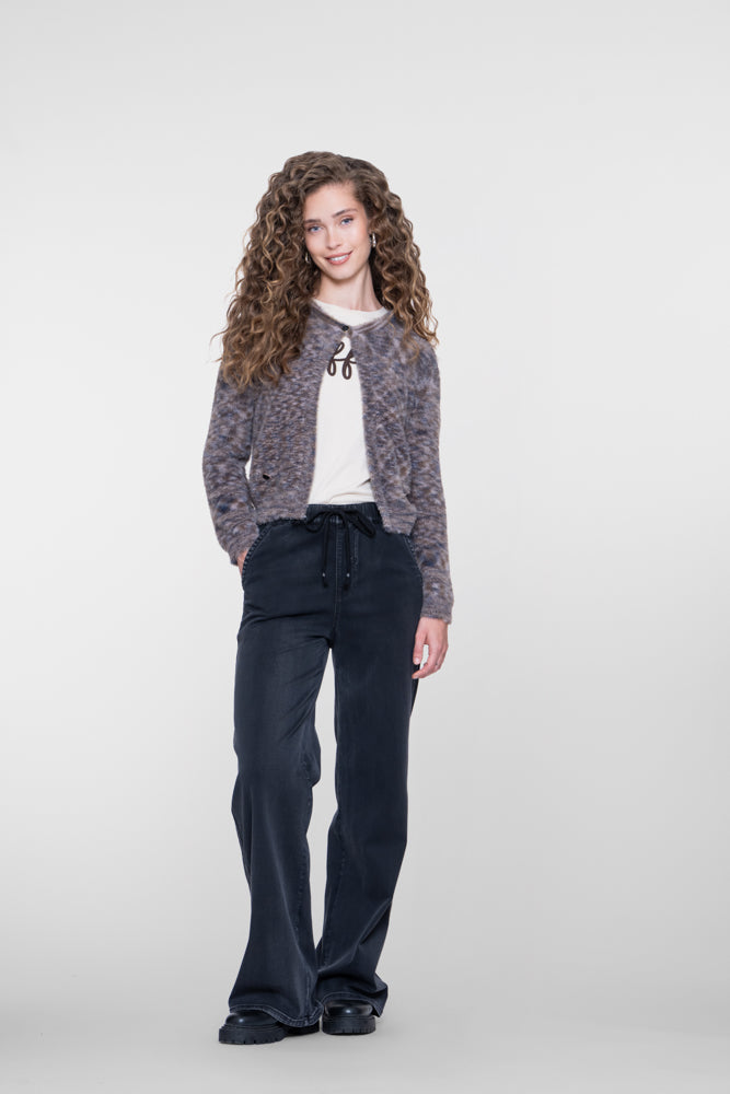 Geisha vest met openvallende pasvorm